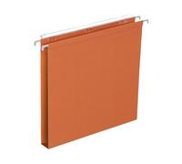 25 Dossier Suspendus DEFI Flex Tiroir D30 A4 Kraft Oranges