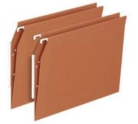 L'OBLIQUE 38637 Dossier suspendu Économique Kraft 220 g Entraxe 330 mm H 275 mm Fond 15 Boîte de 25 Orange