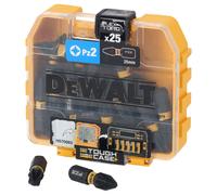25 embouts de vissage impact-torsion PZ2 en boite Tic Tac - DT70556T-QZ - DEWALT