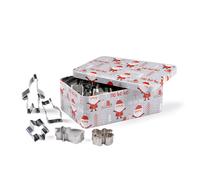 25 emporte-pièces et boite en métal Patisse