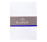 25 enveloppes C6 (114x162mm) Vergé de France doublées gommées - extra blanc