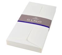 25 enveloppes DL (110x220mm)Vergé doublées adhésives - Ivoire