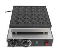 25 et 50 Pcs Mini appareil à crêpes hollandais, 950W machine à muffins électrique antiadhésive, machine à crêpes pour la boulangerie, la maison et la cuisine, restaurant, snack bar,25