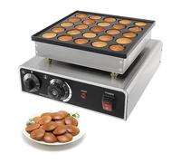 25 et 50 trous 950W et 1700W Mini machine à crêpes hollandaise machine à crêpes en acier inoxydable adapté à la fabrication de crêpes 25 (25)