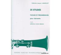 Jacques Lancelot: 25 Etudes Faciles Et Progressives. Partitions pour Clarinette