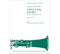 25 Etudes Faciles et Progressives D'Apres Grunwald. Solo pour Clarinette.