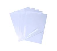 25 Feuilles 210x297 mm de papier Autocollant Trparent Imprimable 100% Clear étanche pour imprimante à jet d'encre/laser ETIQUETTE