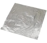 25 feuilles argent imitation 14 x 14cm (aluminium) sim gold leaf
