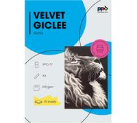 25 FeuillesXA3 Papier Gravure,Velours Blanc Mat,Fort Grammage 270G Pour Impression Giclée Fine Art À Jet D'Encre,25 Feuilles -77-25