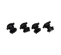 25 Isolateurs Visseurs pour Piquets Ronds 1/4-9/16"(black) | de 25 unités, hexagonale serrage , piquets ronds 1/4 à 9/16 pouce, usage jardin ferme
