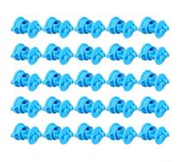 25 Isolateurs Visseurs pour Piquets Ronds 1/4-9/16"(blue) | de 25 unités, hexagonale serrage , piquets ronds 1/4 à 9/16 pouce, usage jardin ferme