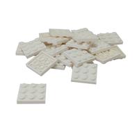 25 LEGO Plate 3 x 3 Blanc
