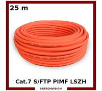 25 m Câble d'Installation Réseau Cat.7 S/FTP PIMF 600 MHz LSZH Sans Halogène
