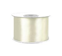 25 m rouleau de ruban de satin 50 mm//Ruban Ruban décoratif Ruban cadeau décoration mariage baptême anniversaire Ruban décoratif unilatéralement 5 cm