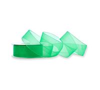 25 M ruban d'organza 25 mm/22 coloris au choix 075 apfelgrün
