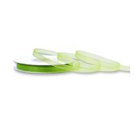 25 M ruban d'organza - 6 mm/22 coloris au choix vert