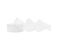 25 M ruban organza 25mm de large coloris au choix mousseline de soie blanc
