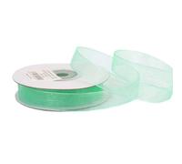 25 m ruban organza couleur mint x 25 m