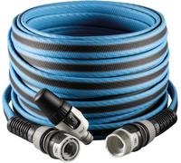 25 m, Tuyau d'arrosage pour Jardin, Léger, Résistant et Compact, pour Usage intensif, avec Lance, couleur Bleu, -43% CO2e