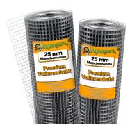 25 m x 1 m grillage pour volière, grille métallique, grillage soudé, grillage noué