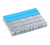 25 Masses d'Équilibrage Argenté I Poids Autocollants en Acier I 25Barre x 5g*4+10g*4 Adhésive avec Rebord Détachable I Zinguées et Plastifiées