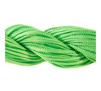 25 Mètres Fil Nylon Cordon bijoux 1 mm pour bracelet perles Shamballa tibétain - Vert fluo