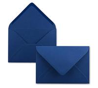 25 Mini Enveloppes Bleu Nuit 5,2 x 7,6 cm Enveloppes Miniatures | Enveloppes à rabat pointu, fermeture à humidifier, Petites Pochettes pour Messages - FarbenFroh by GUSTAV NEUSER