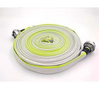 25 mm Ø - 1 pouce | D-25-40 mètres tuyau industriel, de pompiers, de construction, plat-, Tuyau avec raccord Storz