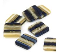 25 mm 2 trous bleu orange carré boutons en résine pour vêtements mode manteau veste pulls robe accessoires de couture en gros-bleu-25 mm 10 pièces