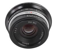 25 Mm F1.7 Lentille de Caméra Manuelle, Grande Lentille de Mise au Point Manuelle du Manuel D'ouverture pour la Caméra sans Miroir G1 G5 G5 G6 G7 M4 / 3 Mount, Créez Une Ambiance