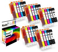 25-Pack Compatible Cartouche d'Encre pour Canon PGI-550XL CLI-551XL PGI-550 CLI-551 pour Canon Pixma IX6850 IP7250 IP8750 MG5450 MG5550 MG6350 MG6450 MG7150 MX725 MX925 (5BK/5B/5C/5M/5Y)