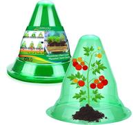 25 Pack Large Reusable Plant Bells,Plant Protection From Animals,Bells For Growing Vegetables To Protect Plants From Slugs,Snails,Frost,