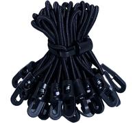 25 Pack Rubber Bungee Cord With Hooks,15 Cm With Hooks,Multifunctional Bungee Cord For Tarpaulins,Posters,Tents,Banners,Bungalows,Black