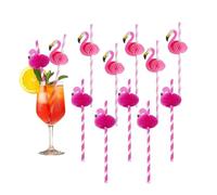 25 pailles flamant rose + 25 pailles flamant rose rouge, paille flamant rose 3D, habitudes de protection de l'environnement, vaisselle biodégradable, décoration de fête, paille de modélisation 3D
