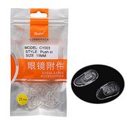 (25 paires) Bouchon nasal en silicone Partie des lunettes pressée ou vissée à gauche et à droite - Matériau souple de Dhoptical (13 mm)