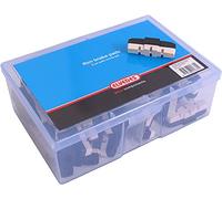 ELVEDES 25 Paires Patins Gomme White Compound pour Frein Magura HS11/HS33 Vélo/Cycle/VAE/E-Bike Adulte Unisexe, Blanc, Standard