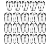 25 Paires Protège-pieds Jetables pour Bronzage en Salon, Blanc