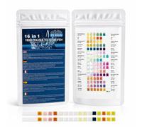 25 Pcs Bandelette Piscine 16-en-1, Bandelette Spa, Testeur pH Piscine, Analyse pH Nitrites Chlore Dureté Piscine, Bandelettes Test Piscine pour Consommation Puits Aquarium Piscine