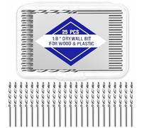 25 Pcs Drywall Cutting Bit, 1/8 Inch Spiral Saw Tip Cutting Bits,Steel Drywall Cut Out Bit,for Gypsum Board Drywall
