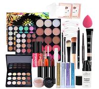 25 Pcs Kit de Maquillage complet Coffret de Maquillage Cosmetic Makeup Palette Cosmétique Set avec Ombre à Paupières, Anti-cernes, Rouge à lèvres, Crayon à Sourcils, Maquillage Ensemble Portable Sac