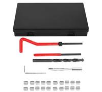 25 Pcs Kit de Réparation de Filetage en Acier Inoxydable M7x1 avec Jeu de Clés Torsadées et Outil D'Insertion de Robinet à Insertion Filetée pour les Réparation s Lourdes