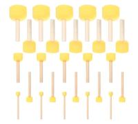 25 Pcs Pinceau Mousse Ronds, Pinceau Eponge Peinture, Pinceaux éponge Peintures, Pinceaux en Mousse pour Pointillisme Peinture Acrylique (5 Tailles)