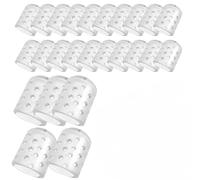 25 Pcs Protège Orteil Silicone, Protection Orteil Respirant et Souple, 5 Grands et 20 Petits Capuchons d'Orteils pour Soulager Frottements, Ampoules, Cors et Durillons, Transparent