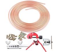 25 pi. 3/16 Kit tubulure frein, conduites frein rechange automobile rouleau Tube en cuivre Flexible pour Kit réparation tuyau frein