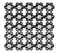 25 pi¨¨ces 3W LED puce ultraviolette 395nm-400nm lampe haute puissance perles diode puces base aluminium pour machine ongles durcissement st¨¦rilisation analyse biologique croissance plantes