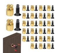 25-Piece Kitchen Hinge Hole Screw Kit - Heavy-Duty Expansion Metal Inserts