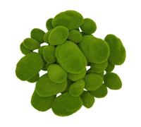 25 PièCes 2 Tailles de Roches de Mousse Artificielles DéCoratives, Boules de Mousse Verte pour les Arrangements Floraux, les Jardins de FéEs et