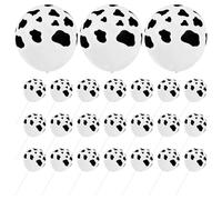 25 Pièces Ballon de Fête en Latex 12 Pouces Vache Imprimé | Décoration pour Anniversaire, Thème Animaux de Ferme, Lot de Gros Ballons, Motif Vache, Usage Proms et Bridal Shower