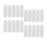25 Pièces Barre Magnétique en Ptfe Blanc pour Mélange | Outil pour Verrerie et Réactifs, Usage en Recherche, Techniciens, Laboratoire, Gain