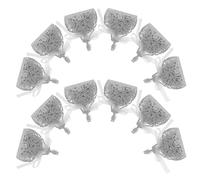 25 Pièces Boîte à Souvenirs de Mariage Argentée en Papier | Ruban Inclus, pour Bonbons et Chocolats, Format Portable pour Occasions Spéciales et Saint-valentin